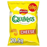 Walkers Quavers Cheese Snacks 59p PMP 20.5g (Case of 32)  Adomoo